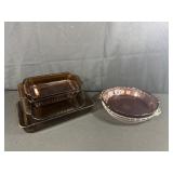 Amber Glass Baking Dishes