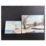 Two Framed Landscape Oil Paintings