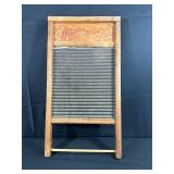 Vintage Wooden and Metal Washboard