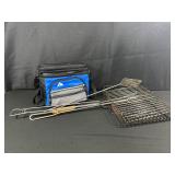 Grill Basket Set with Cooler Bag