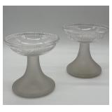 Baccarat Frosted Glass Goblets