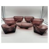 Hazel Atlas Moroccan Amethyst Dish Set