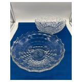Two Pressed Glass Bowls
