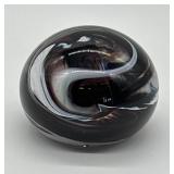 Jennings Bonnell Amethyst Swirl Paperweight