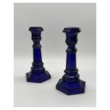 Dalzell Viking 7 1/2' Hexagon Column Candlesticks