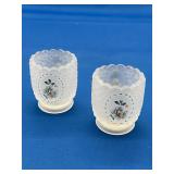 Viking Glass Frosted Votive Holders