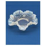 Fenton Opalescent Hobnail Ruffled Candy Dish