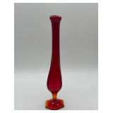 L.E. Smith Amberina Simplicity Vase