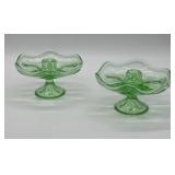Viking Glass 6-Petal Candle Holders
