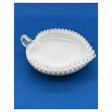 Fenton Silver Crest Heart-Shaped Nappy Dish