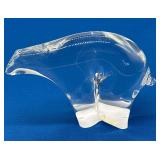 Randsfjord Glass Polar Bear Paperweight