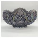 Imperial Glass ï¿½Octagonï¿½ Blue Smoke Bowl