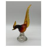 Murano Blown Glass Bird Figurine