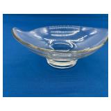 Viking Glass Atomic Triangle Bowl