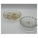 Lancaster and Jeannette Glass Footed Pieces