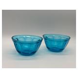 Hazel-Atlas Glass Capri Blue Bowls