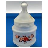 Viking Glass Decorated Satin Ginger Jar