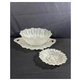 Indiana Glass Wild Rose Satin Clear Set