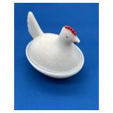 Hazel Atlas Milk Glass Hen on Nest, 1950s