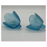 Viking Glass Finnish Crown Candle Holders