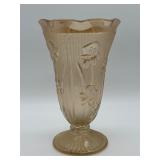 Jeannette Glass Iris & Herringbone Vase, 9'