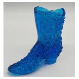 Fenton 4.5-Inch Daisy & Button Glass Boot