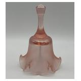 Fenton Pink Satin Ruffled Bell