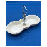 Fenton Block and Star Relish Dish