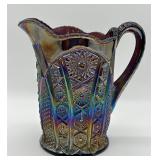 U.S. Glass Co. 'Rising Sun' Amethyst Pitcher