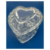 Home Interiors Glass Heart Candy Box