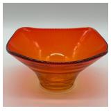 Viking Glass Epic 1100 Bon Bon Dish, Persimmon