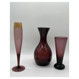 Amethyst Glassware including Moser 'Karlsbad'