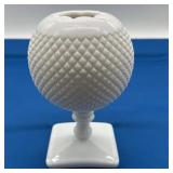 Westmoreland Milk Glass English Hobnail Ivy Ball