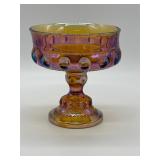 Indiana Glass King's Crown Iridescent Compote