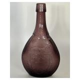 Wheaton Amethyst Glass Union Dove Shield Bottle