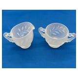 Indiana Glass Creamer and Sugar Set