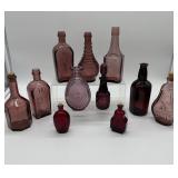 Amethyst Sun Glass Bottles