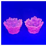 Viking Glass Candle Glimmer, Persimmon