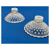 Anchor Hocking Moonstone Candlestick Holders