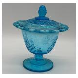 Indiana Glass Colonial Blue Candy Box