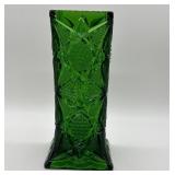 US Glass Co. Emerald Green California Vase