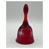 Fenton Ruby Red Glass Bell, 1970s-1980s
