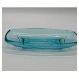 Hazel Atlas Capri Blue Relish Dish