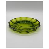 1960s Viking Glass Emerald Green Ashtray