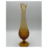 Fenton Colonial Amber Hobnail Vase, 13ï¿½