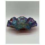 Imperial Glass Amethyst Carnival Bowl
