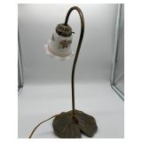 Grandlite Gooseneck Lily Lamp With Ruffled Shade