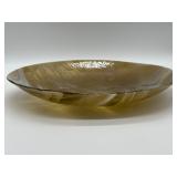 12 1/2' Diameter Swirled Glass Bowl