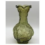 Imperial Glass Loganberry Vase, Helios Green