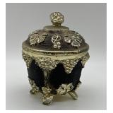Jeannette Glass Co. Footed Candy Box